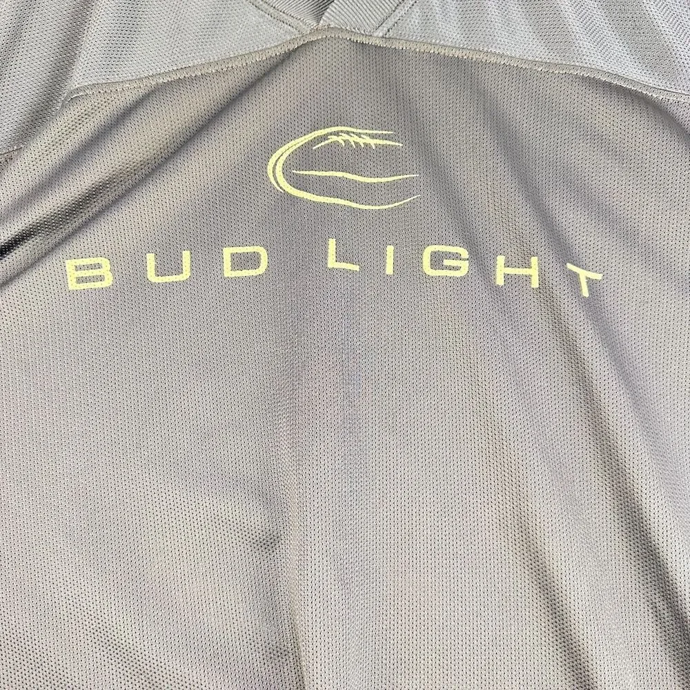 Bud‎ Light Alleson Athletic Football Jersey Men's XL Navy Nylon #82 Short Sleeve